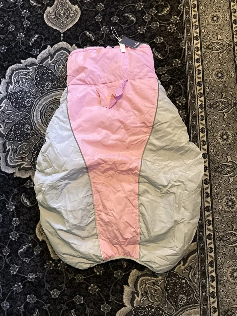 IECOii Dog Coat Pink And Grey, 4XL(Chest:47.24 in)